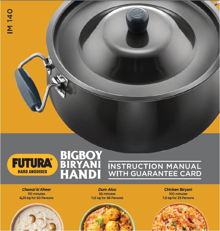Futura Hard Anodised Bigboy Biryani Handi